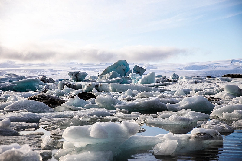 Jökulsárlón in South part of Iceland