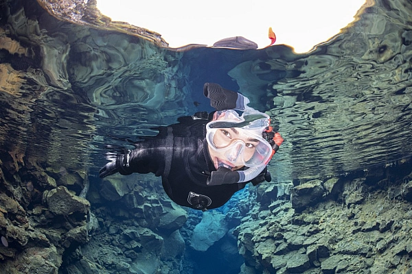 Snorkel in Silfra fissure