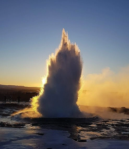 Geysir Hot Spring on the Golden Circle in Iceland