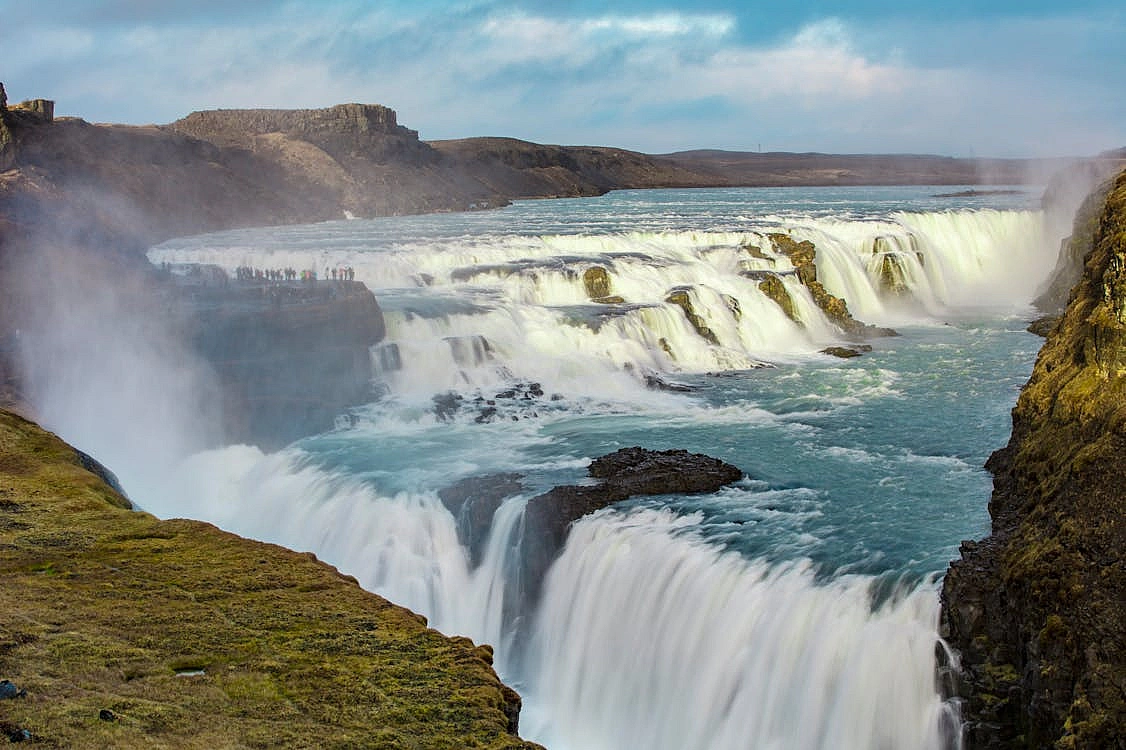 Gullfoss waterfall on The Golden Circle in Iceland