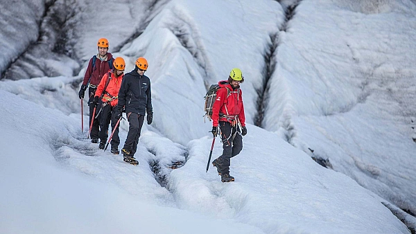 Glacier hike in Iceland.