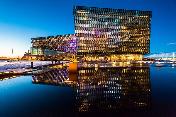 Harpa Concert and Conference Hall in Reykjavík Iceland.