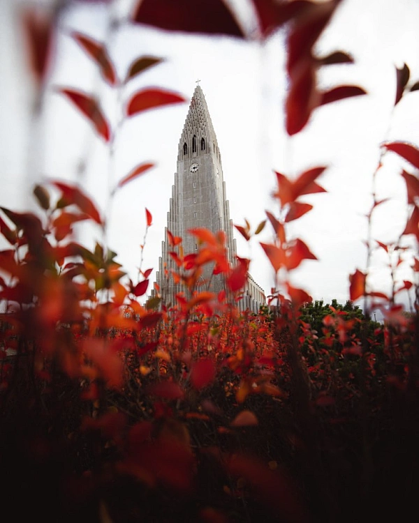 Hallgrímskirkja church in Iceland